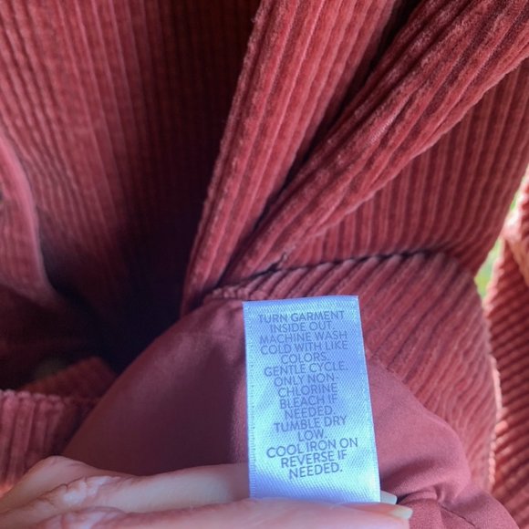 Brand new J.Jill Cinnabar velvet hooded corduroy swing jacket coat M $219 - Picture 3 of 10